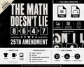The Math Doesn't Lie 86 + 47= 25th Amendment Vintage PNG and SVG